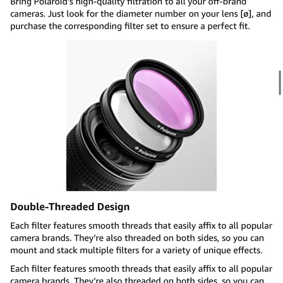 NEW IN BOX Polaroid 4 piece multi coated camera lens filter kit 67mm - Picture 8 of 9